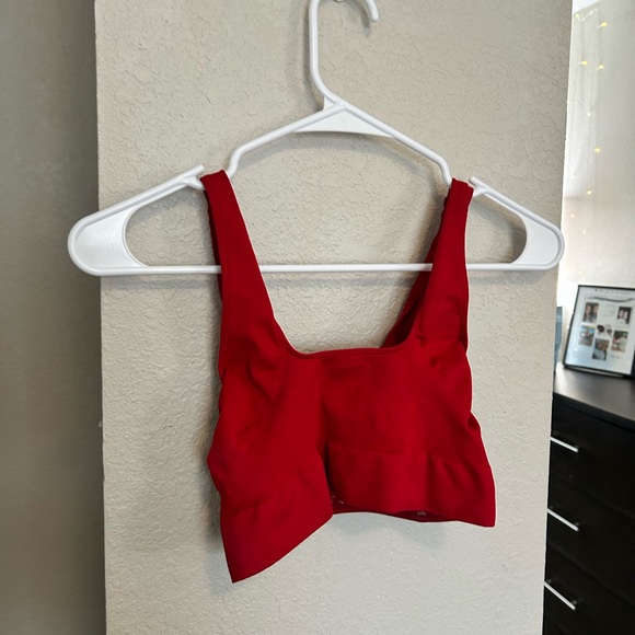 Fabletics | Yitty Nearly Naked Shapewear Midi Bra in Red size medium - Picture 4 of 4